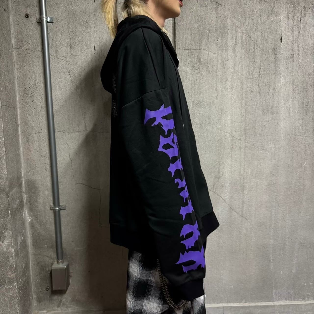 クロミ×PSYNYXXコラボZIPパーカー 地雷 サブカル サンリオ | 韓国系