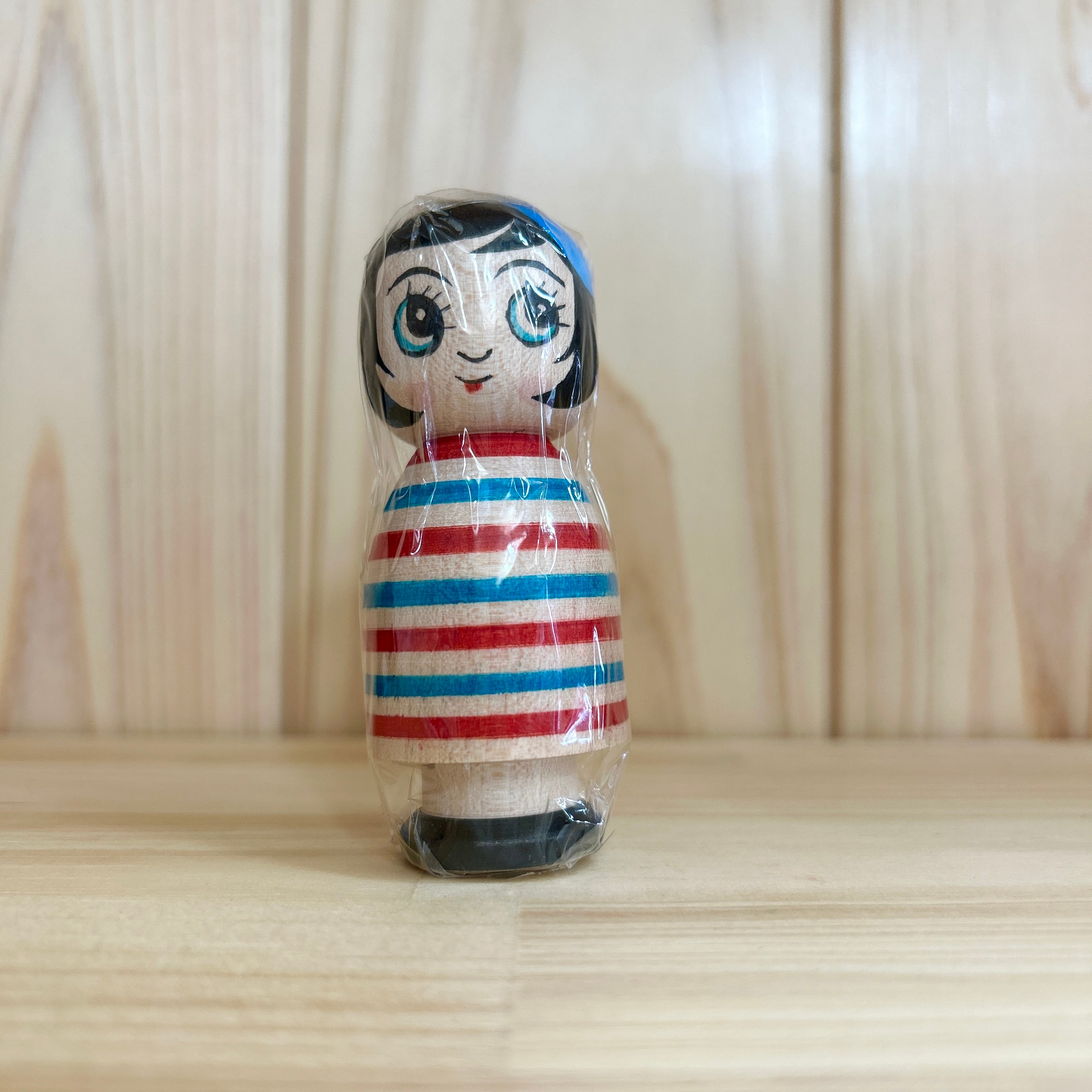 こけし　北山盛治　裕美　親子こけし　猫耳リンゴ　林檎こけし　3体セット　北山裕美 こけし 北山盛治 裕美 親子こけし 猫耳リンゴ 林檎こけし 3体