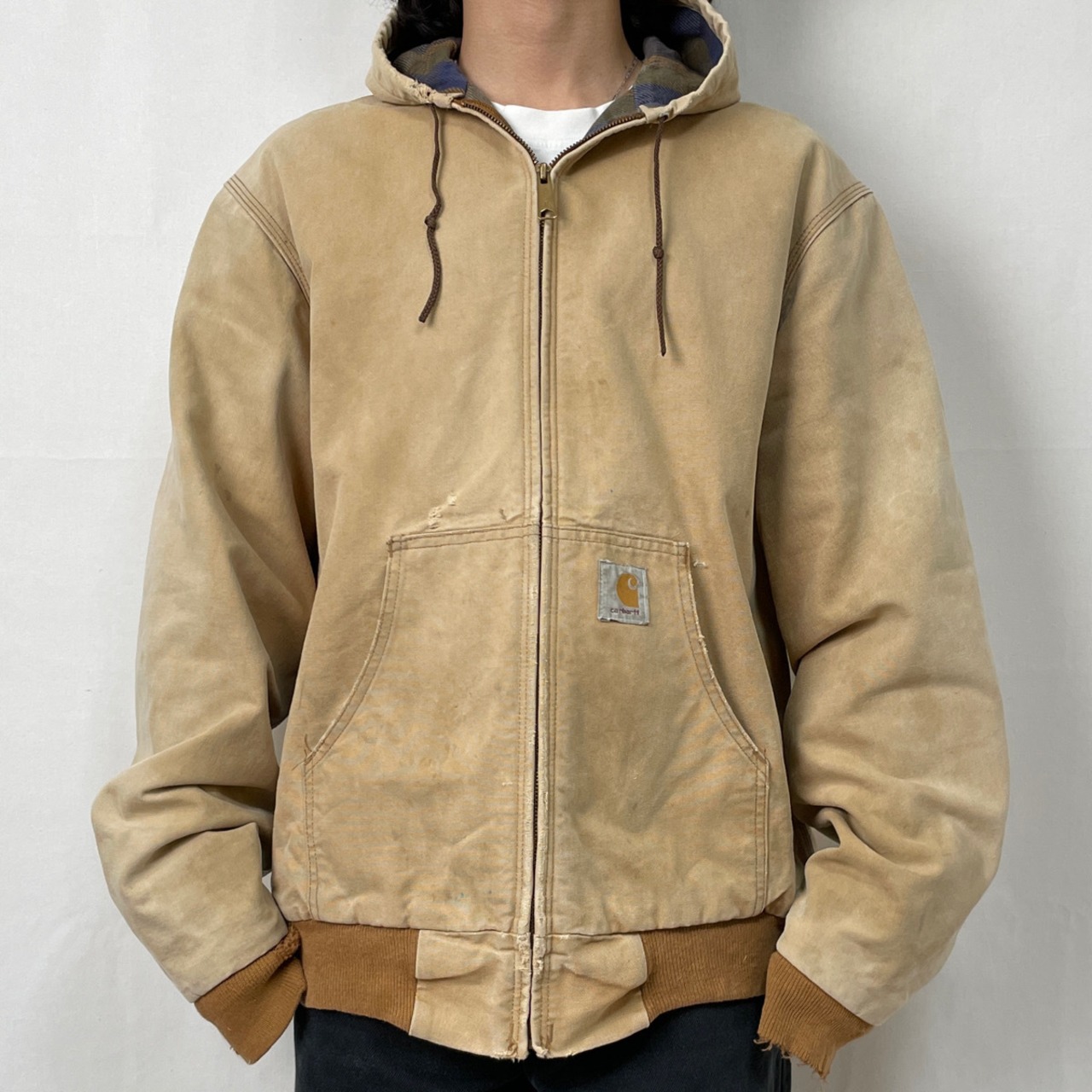 80s USA製 Carhartt アクティブジャケット カーハート 古着 
