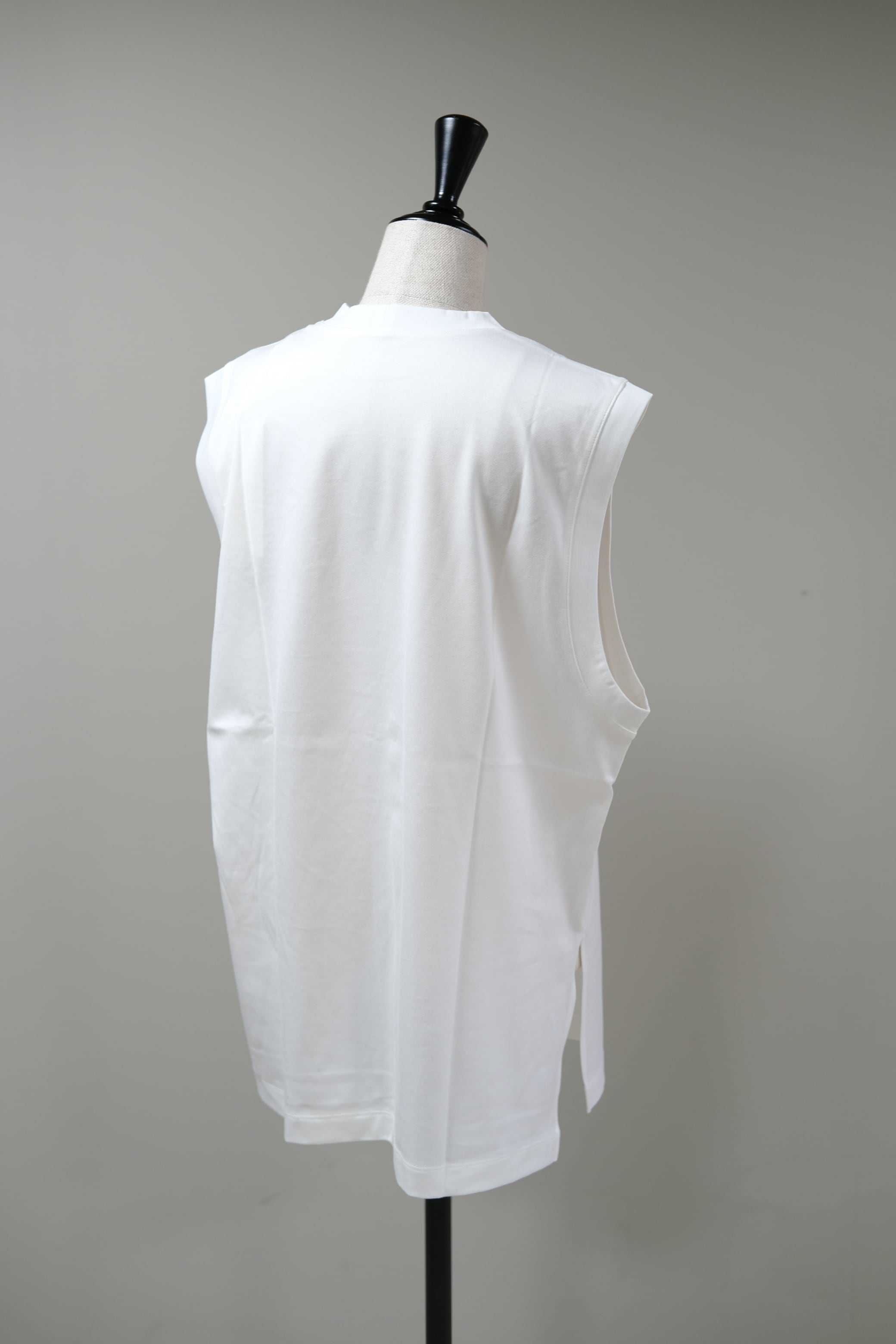 Mame Kurogouchi】Suvin Cotton Jersey Emboridery Top - white | loop
