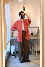 1990’s SCOTT BARBER Coral Silk Cotton Shirt