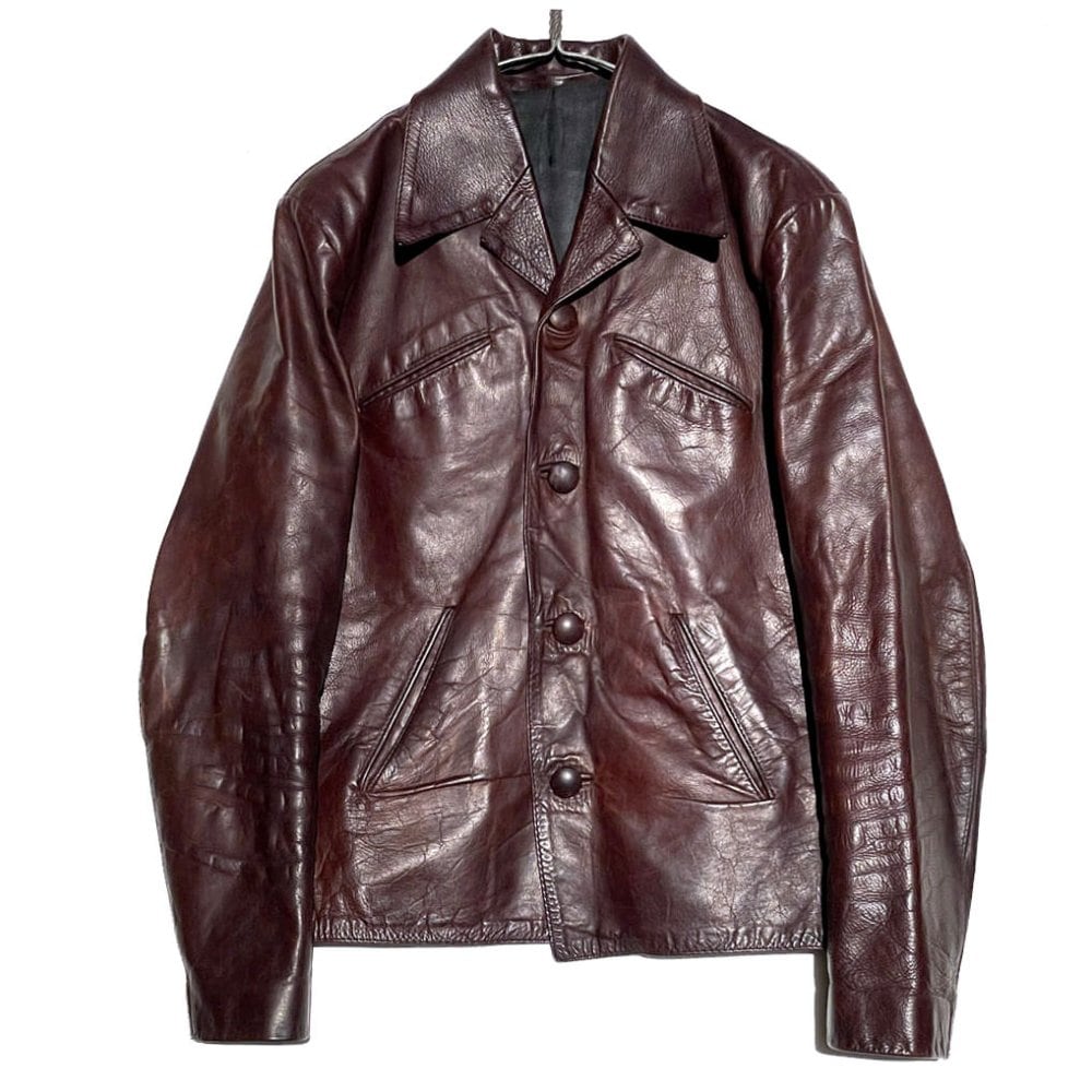 GLASS WATER] Vintage leather jacket Initial tag [1970s-] Vintage