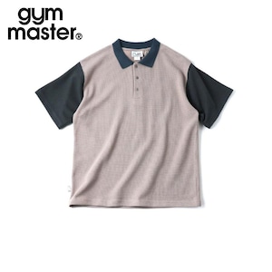 gym master ジムマスター 7.2ozドライワッフルポロシャツ Tシャツ 半袖 メンズ 大きいサイズ G333742 春夏 春 夏 ベージュクレイジー
