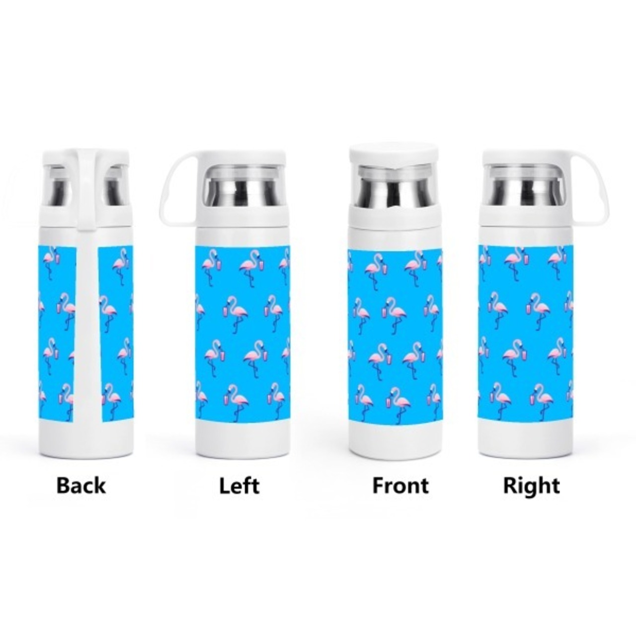 Sublimation Vacuum Bottle with Cup Blue 4274