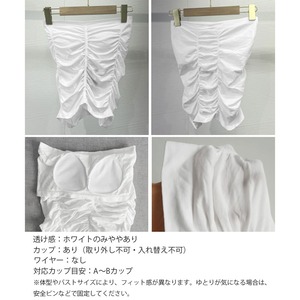 チューブトップ レディース カップ付き 春夏 おしゃれ インナー トップス 大人 かわいい 肌見せ へそ出し カジュアル きれいめ 大人可愛い 大人女子 [LS-CDT075]