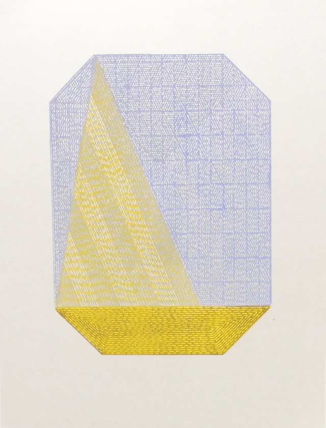竹﨑勝代「帆船」TAKEZAKI Katsuyo 'sail' /woodcut print with frame