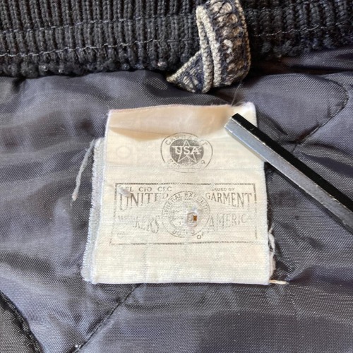 90s Carhartt フェード ブラック キルティングライナー 刺繍 USA製 vest 詳細写真9