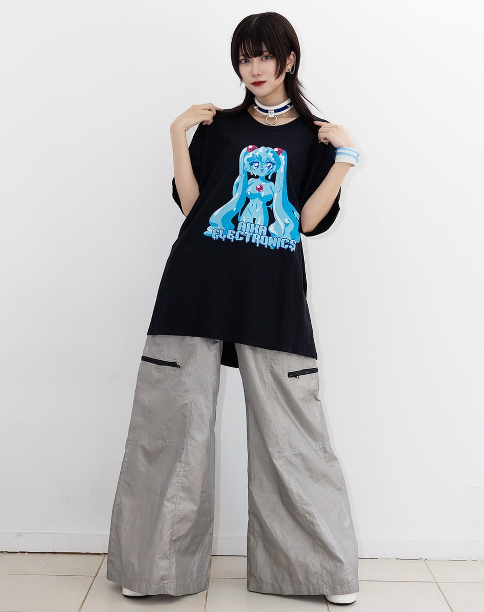 スライム娘Tシャツ【BLACK】 ／AIKA ELECTRONICS | AIKA ELECTRONICS