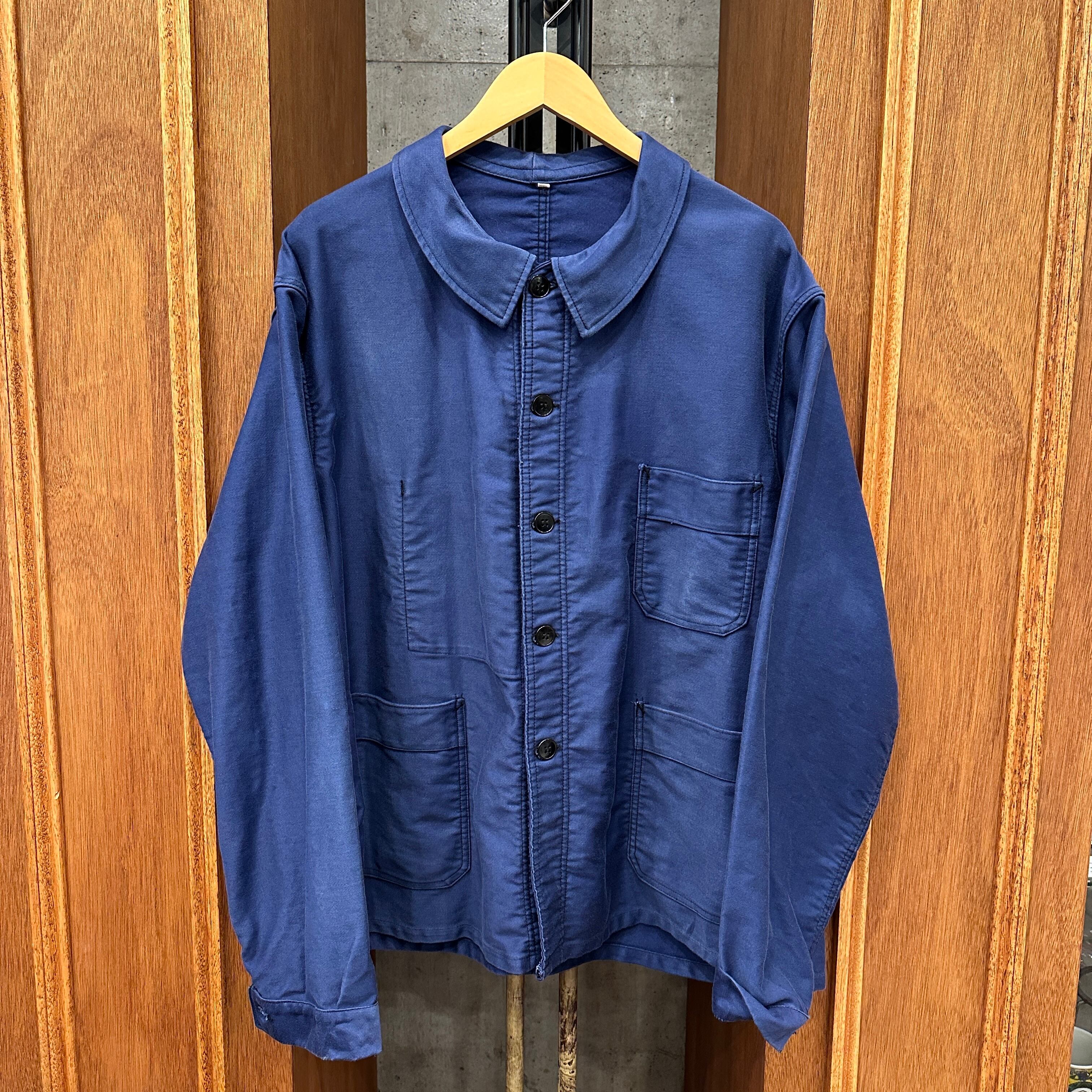 ジャケット・アウター 60s Adolphe Lafont Blue Moleskin Jacket 60S ADOLPHE LAFONT BLUE MOLESKIN WORK JACKET 60 ⑧ | safarionline