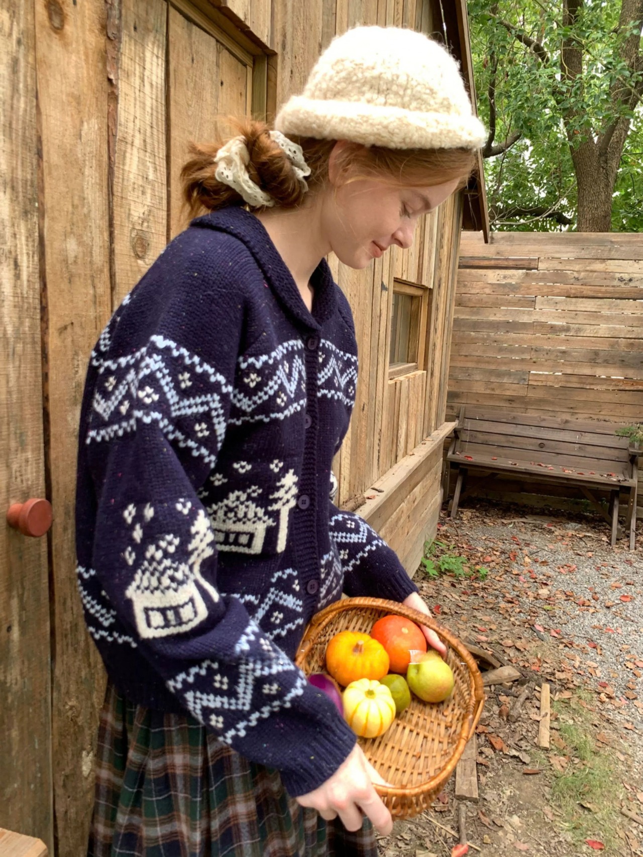 Boréal Lodge Wool Jacquard Cardigan F0870