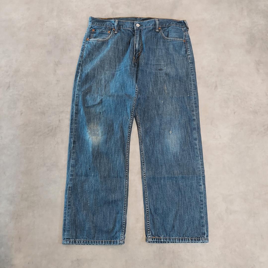 リーバイス569 Levis W36 ワイドバギー青 古着 ボトム 21438