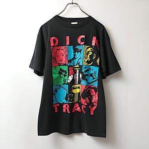 90s "DICK TRACY" good print T-shirt used