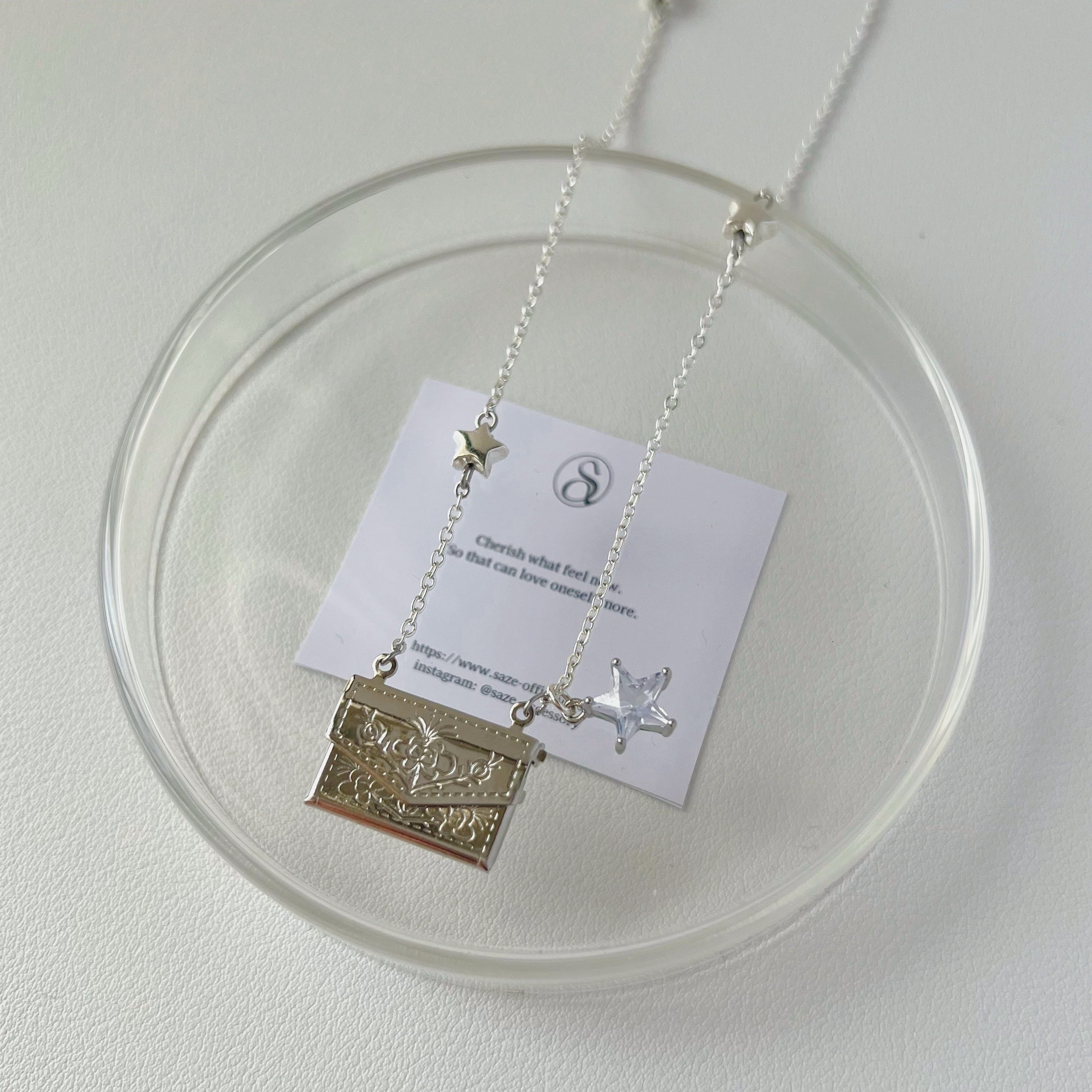 open pendant necklace［2type］ | saze