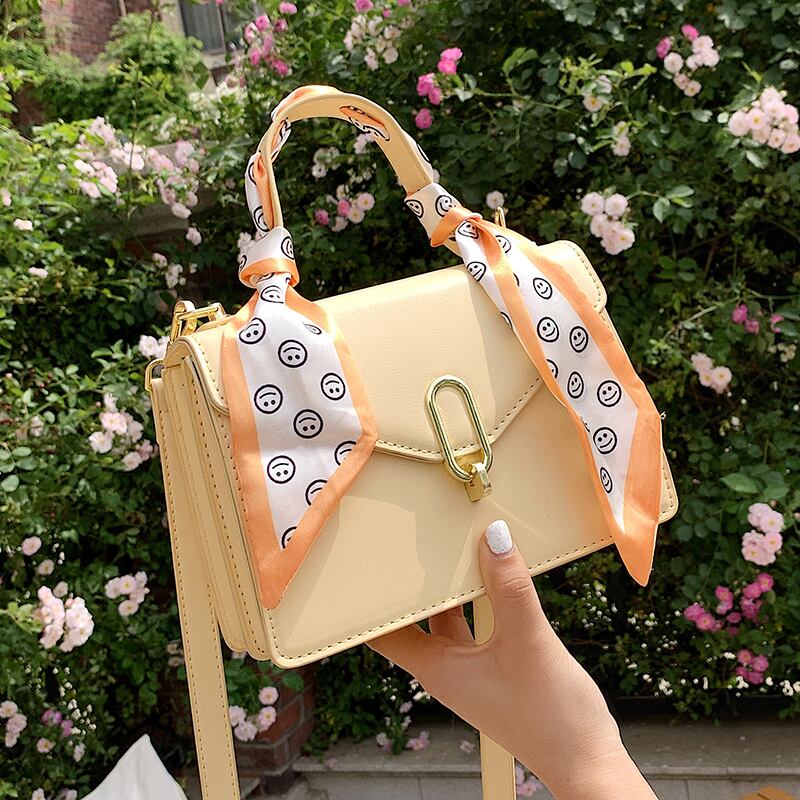 サマースカーフ レッド 夏物 シルク スクウェア メッセンジャーバッグ Tiancai_Wing_Bag4037265042