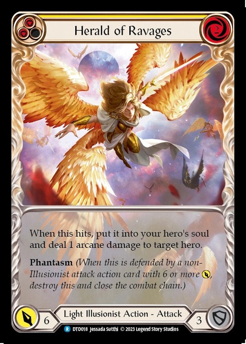 DTD018【Light Illusionist】Herald of Ravages(Yellow) 画像