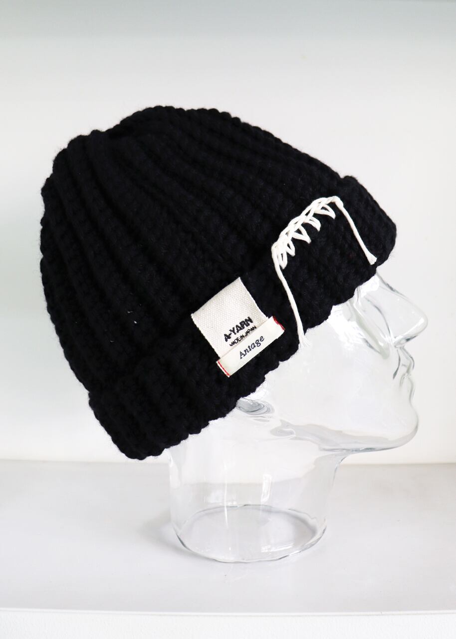 A-YARN×Antage COLLABORATION BEANIE-BLACK | A-YARN