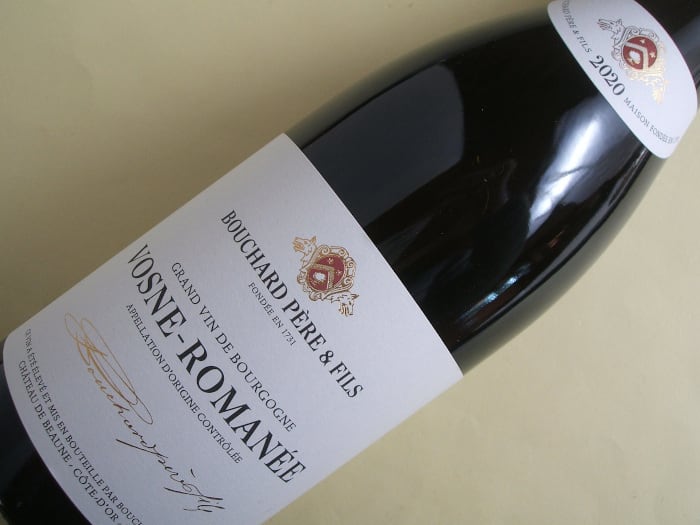 ヴォーヌ・ロマネ 2020年 ブシャールP&F