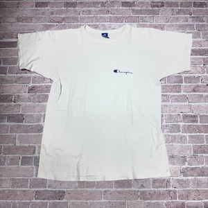 Ⓚ 1980S CHAMPION TEE WHITE SOLID