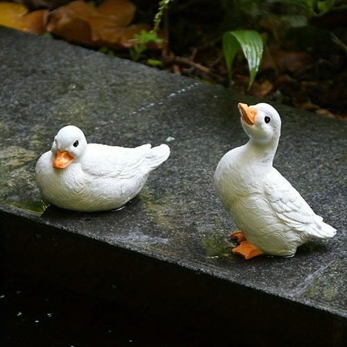 ガーデンオーナメント ３羽セット アヒル ダック ガーデン装飾 置物