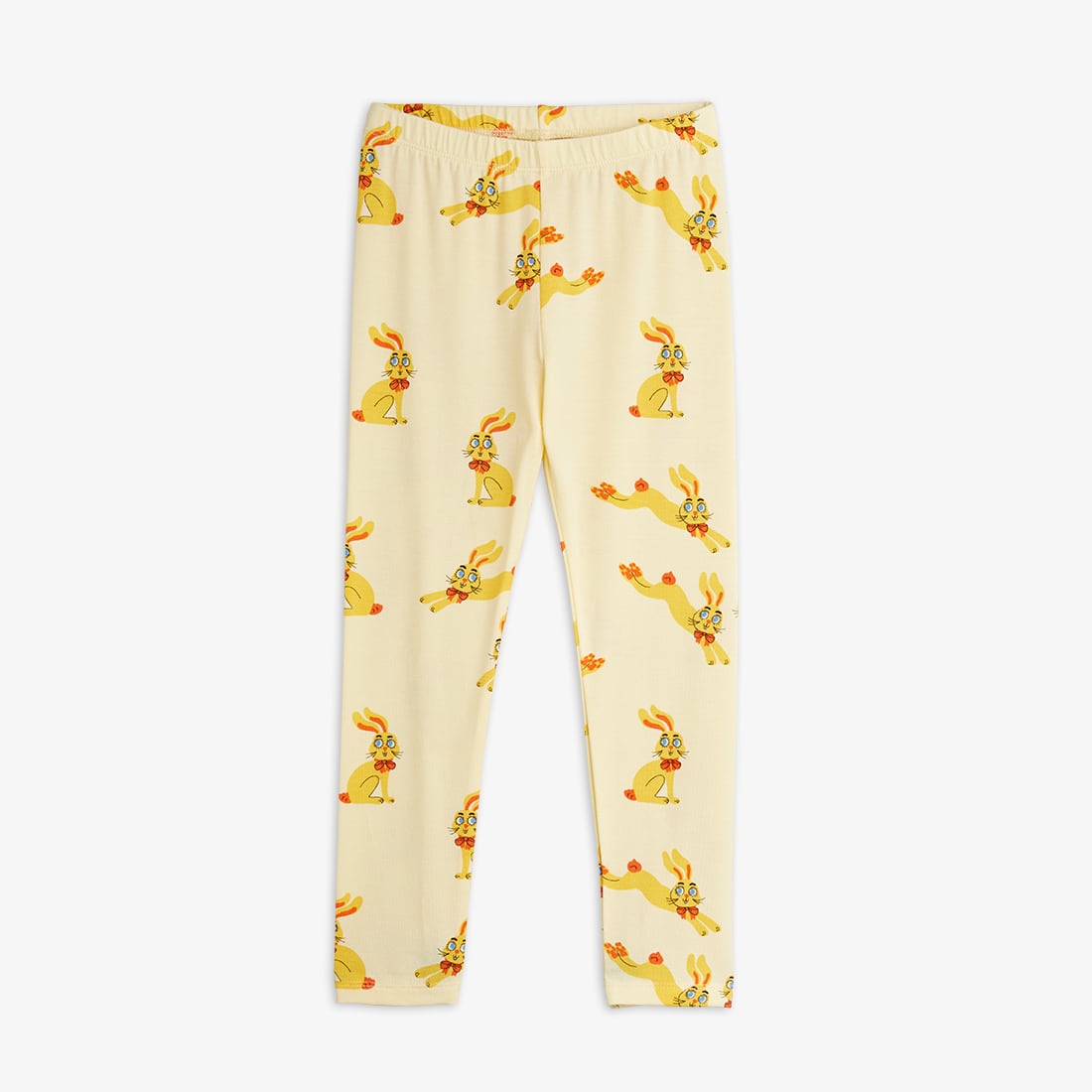 【26AW】minirodini(ミニロディーニ)Rabbits aop leggings yellow(80-86/92-98/104-110)レギンス スパッツ うさぎ