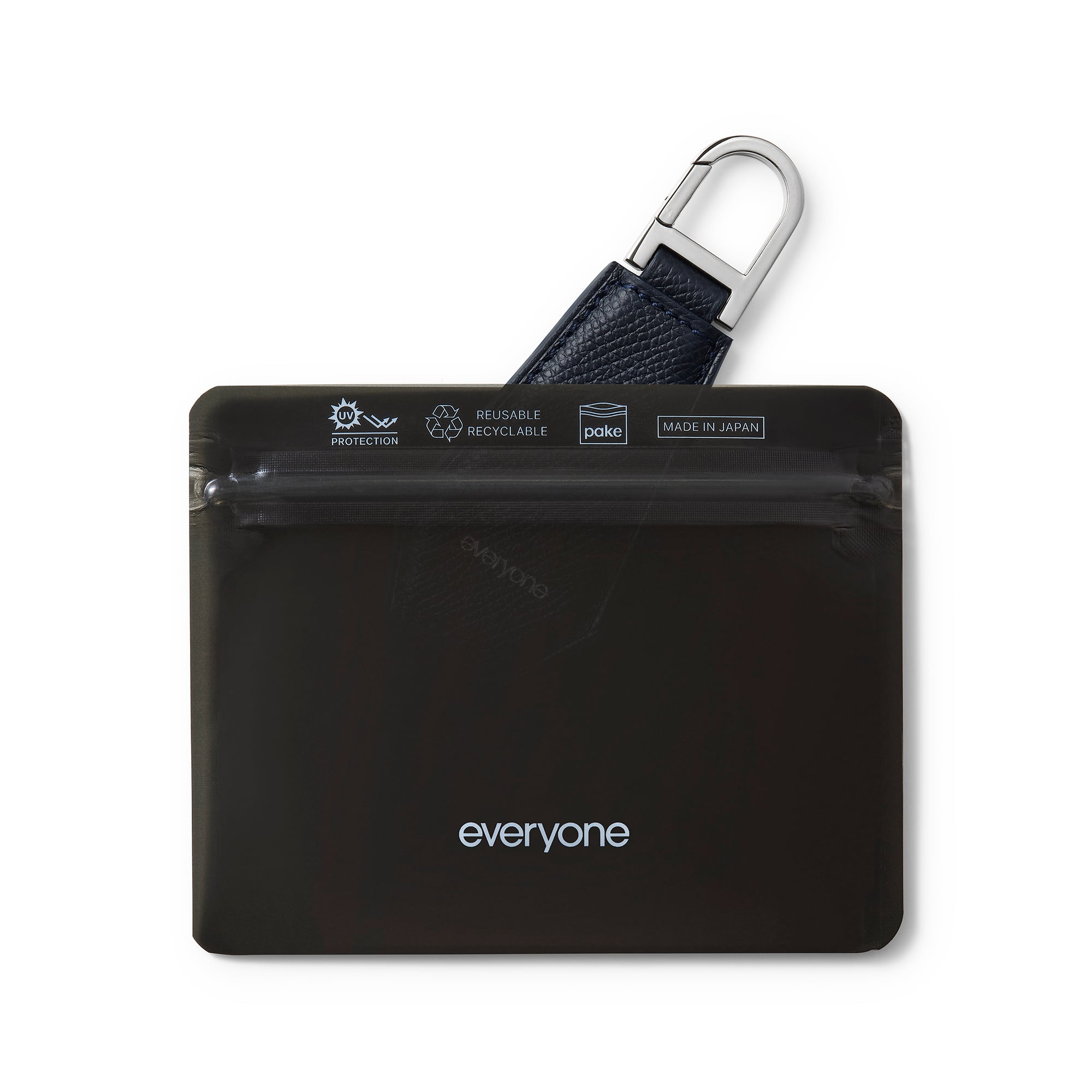 TOMO NARIAI for everyone leather key tag (NAVY) | everyone