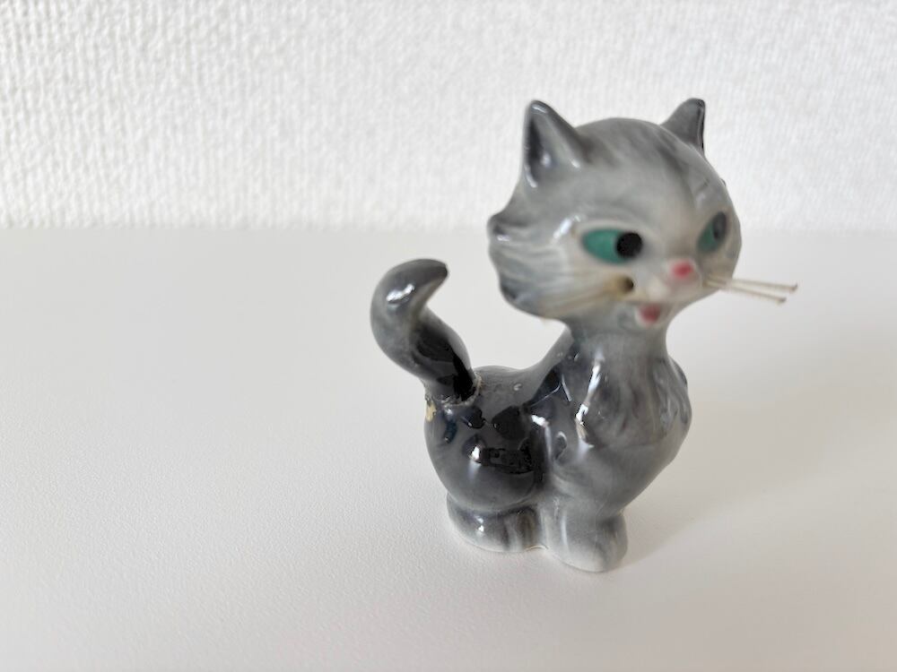 アンティーク ねこ　Kunstlerschutz ワグナー　西ドイツ　② アンティーク トラ猫 Kunstlerschutz社 ワグナー 西ドイツ