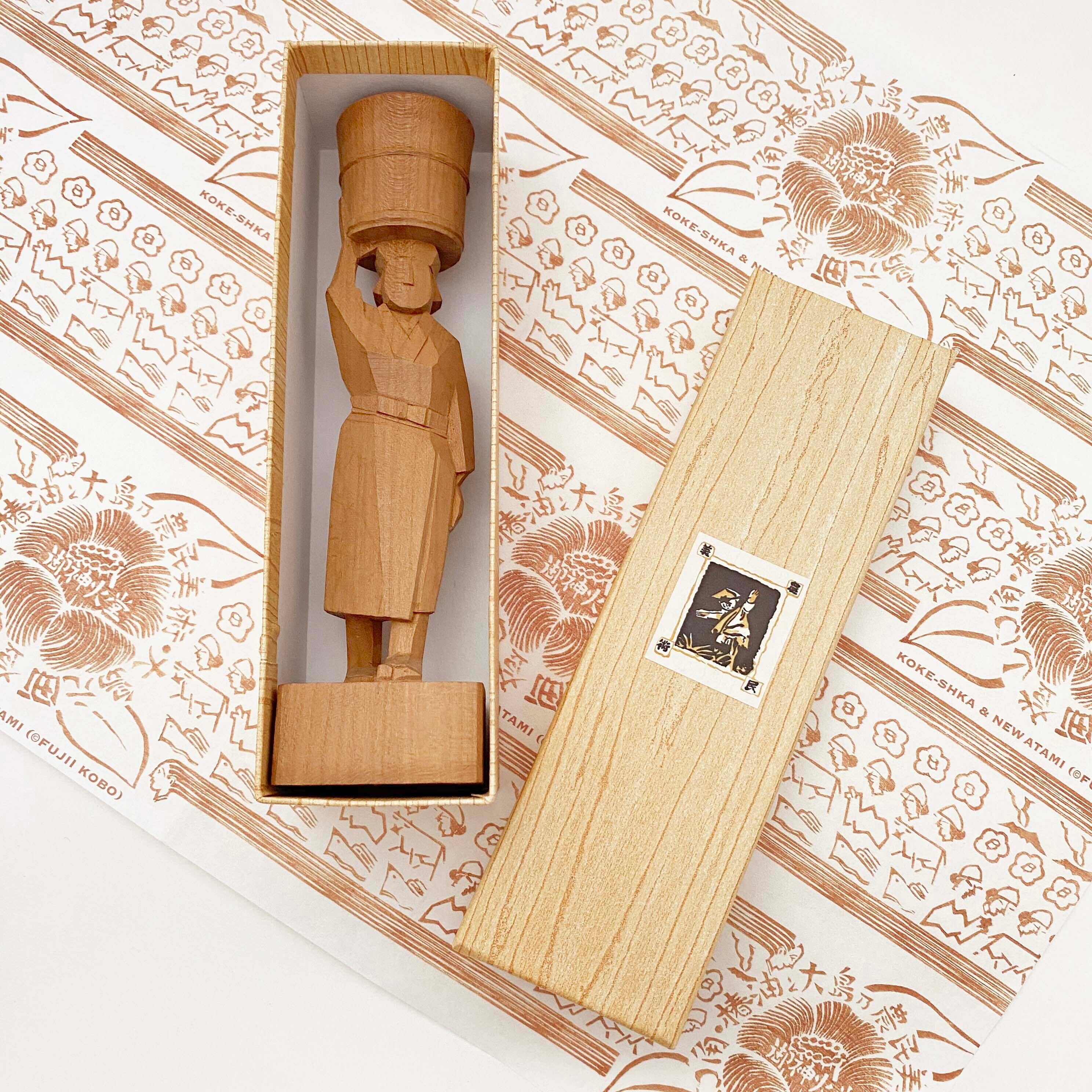 大島一刀彫 あんこ人形（大）