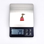 HERMES エルメス アミュレット マロキニエ ピアス バッファローホーン×GP 1.6×3.3 5.9g マルチカラー・ゴールド