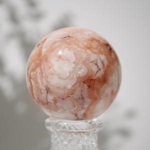 カーネリアン フラワーアゲート / スフィア【φ5.7cm】