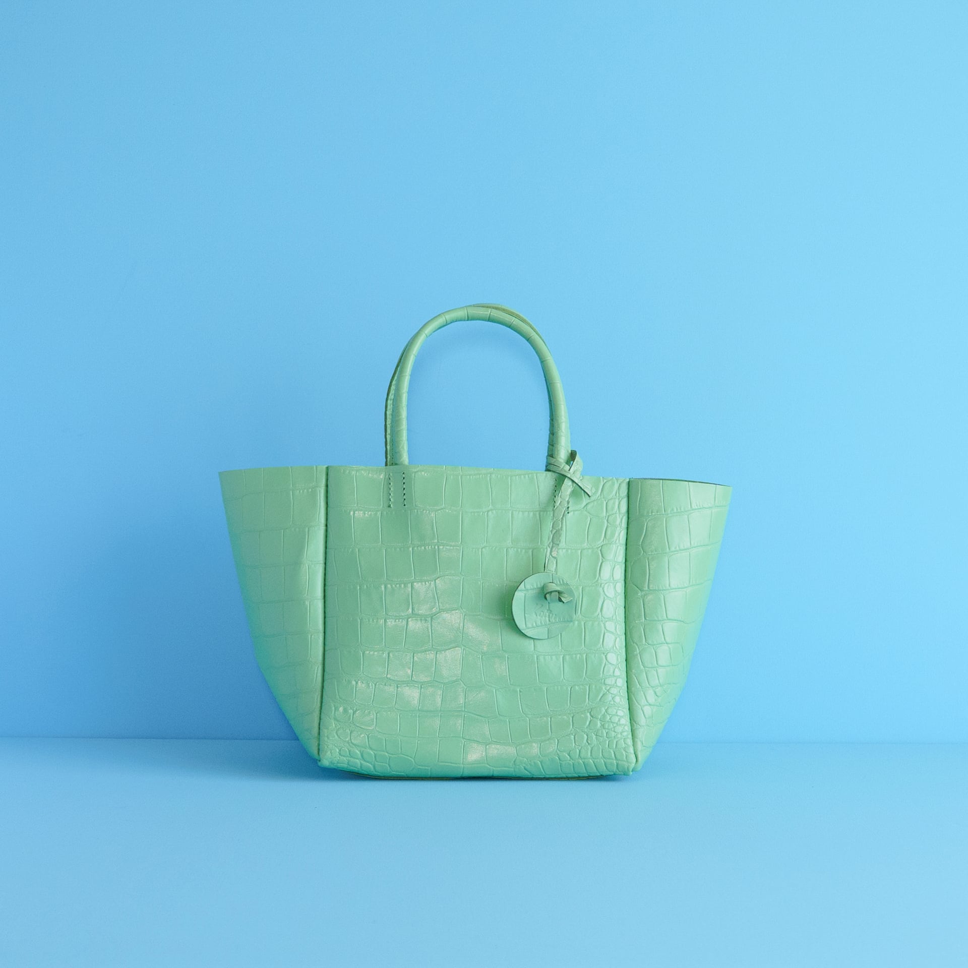 kotty トートバッグ MM クロコ型押しレザー | kotty