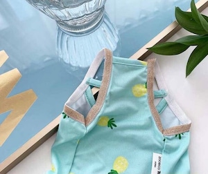 即納【ZOOBICO】Pineapple Swim wear(mint/ Lサイズ)