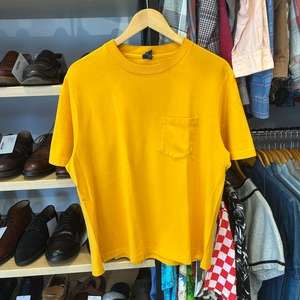 ⓃLAND'S END YELLOW SOLID POCKET T-SHIRT