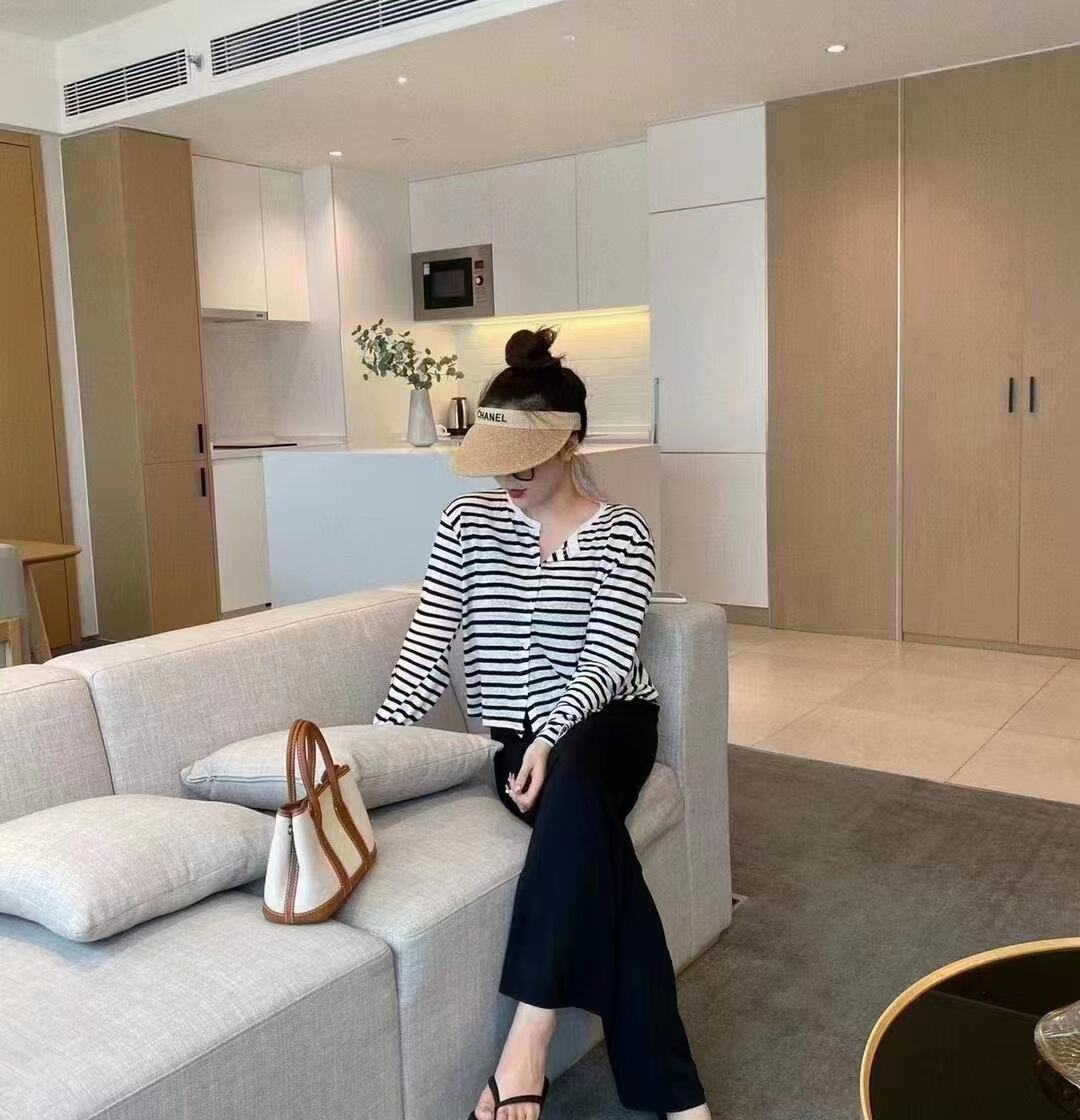 2way ボーダーカーディガン　AJ22085-376