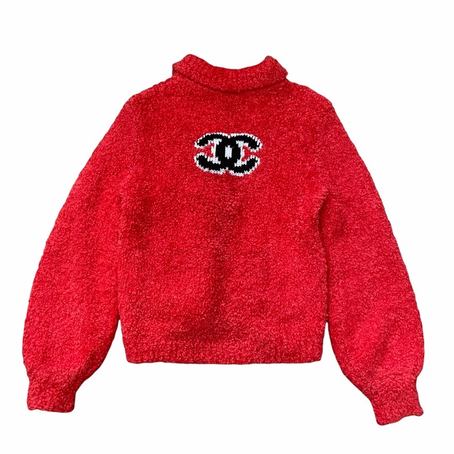 CHANEL シャネル ニット ボアブルゾン ジャケット ココマーク