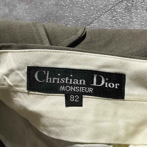 80s Dior Monsieur スラックス 無地 日本製 【W28】 詳細写真3