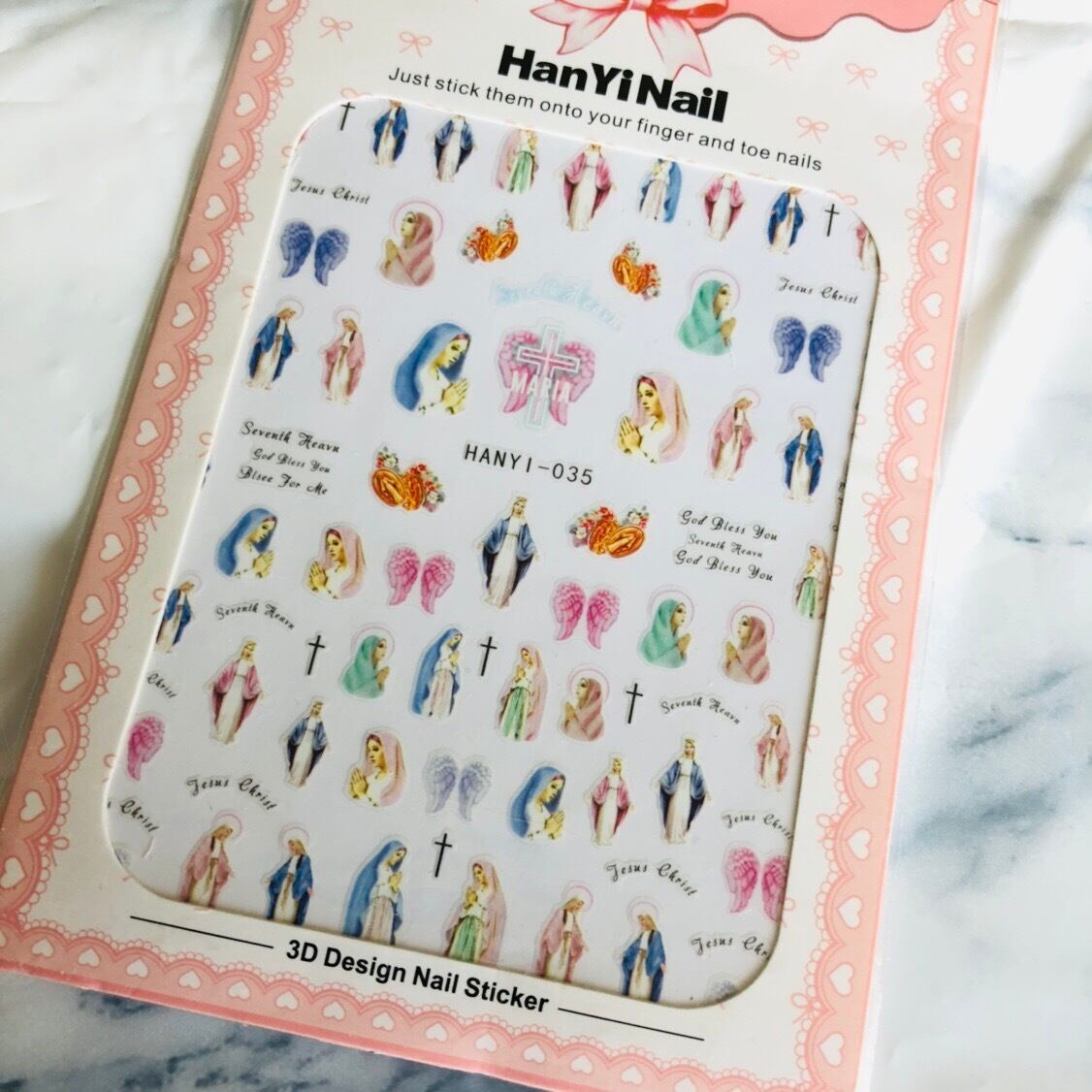 ネイルシール ネイルステッカー キャラクター マリア様 ジーザスキリストネイル キリシタン 十字架 Disco Base Shop