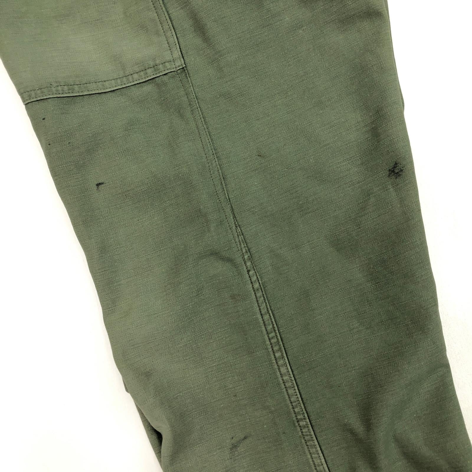 じょりじょり60〜70sUS ARMY OG-107ベイカーパンツ 70's U.S.ARMY 米軍実物 ベイカーパンツ ファティーグパンツ 米軍実物