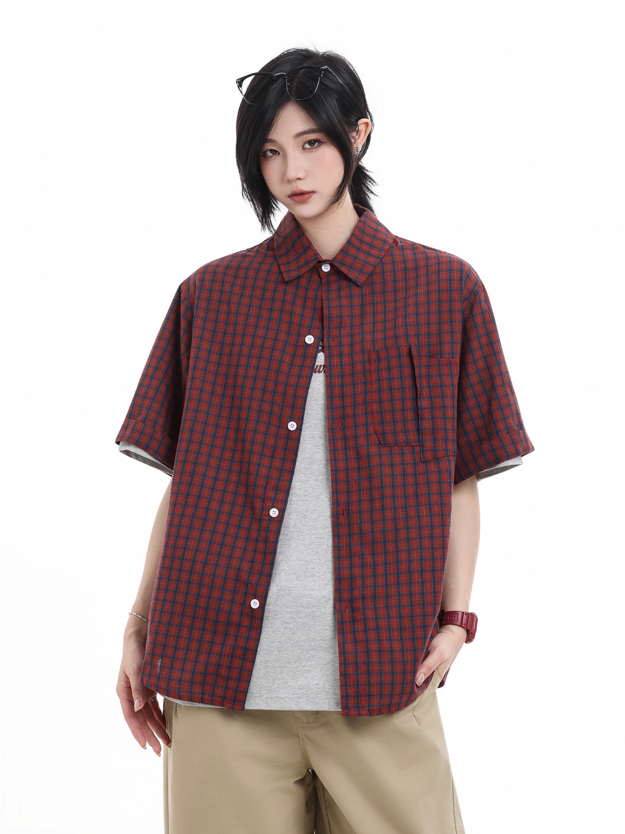 チェックポケット シャツ / Check Pocket Shirt