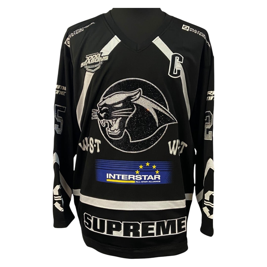 Supreme】シュプリーム Rhinestone Hockey Jersey 