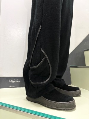 00's "pomme rouge" knit easy pants
