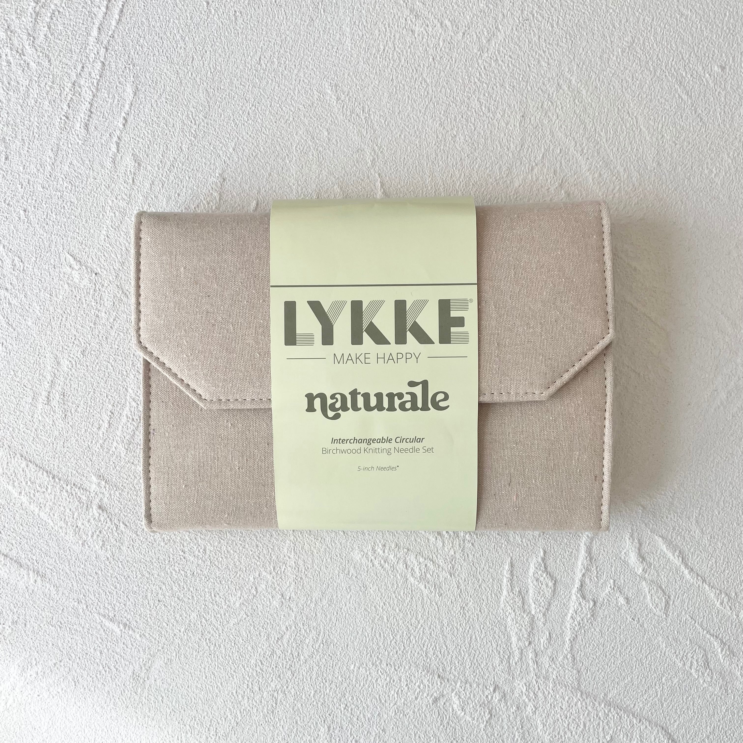 LYKKE 付け替え式輪針セット Naturale 針長5インチ【beige jute canvas