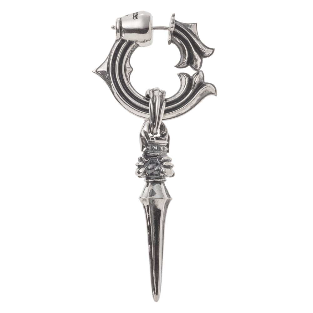 ピアス売り上げランキング1位】銀牙ドロップピアス 片耳分 ACE0202