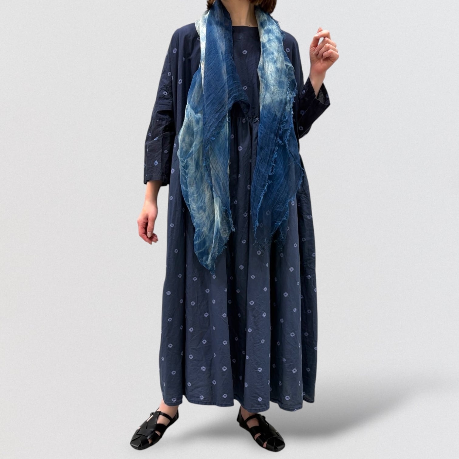 パドカレ✽絞り染めストール pas de calais willow dye stole | CoCo Cuore