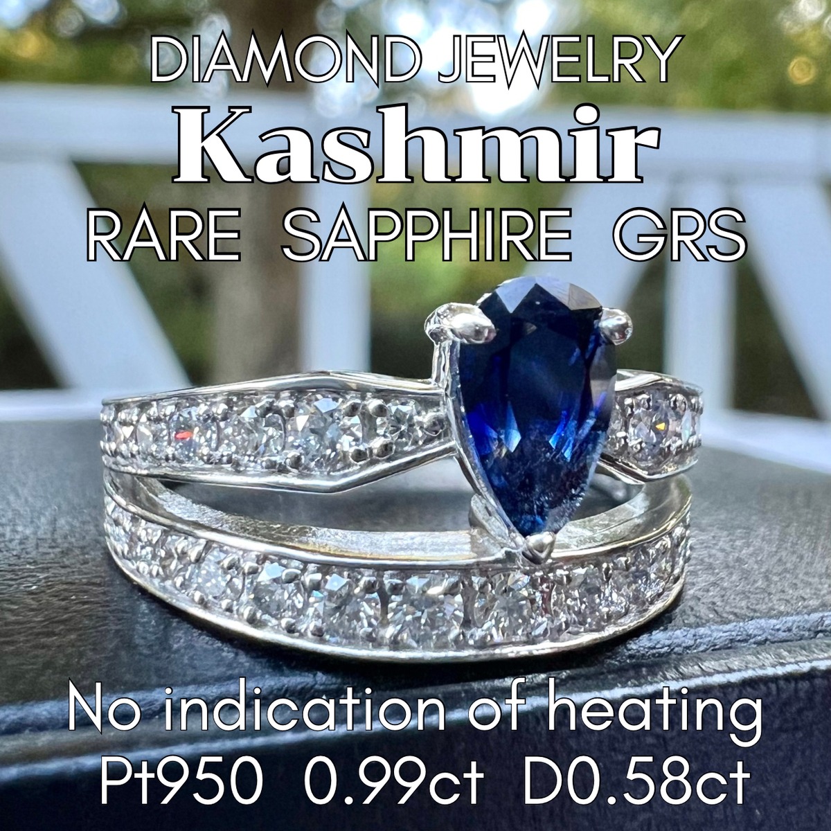 最高グレード モアッサナイト フルエタニティリング PT950