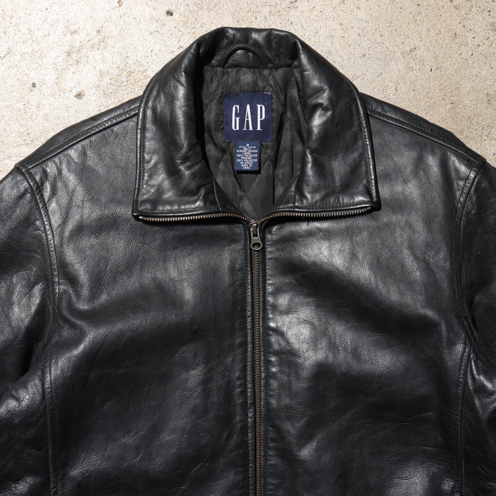 美品 S ハイジップ OLD GAP 黒 レザージャケット オールドギャップ 90s 