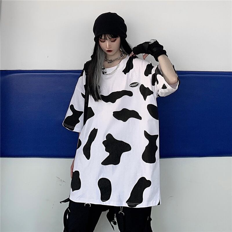 スタイルサマーカジュアルプリントルーズTシャツ トップス ストリート 夏物 ケッペル41204801883