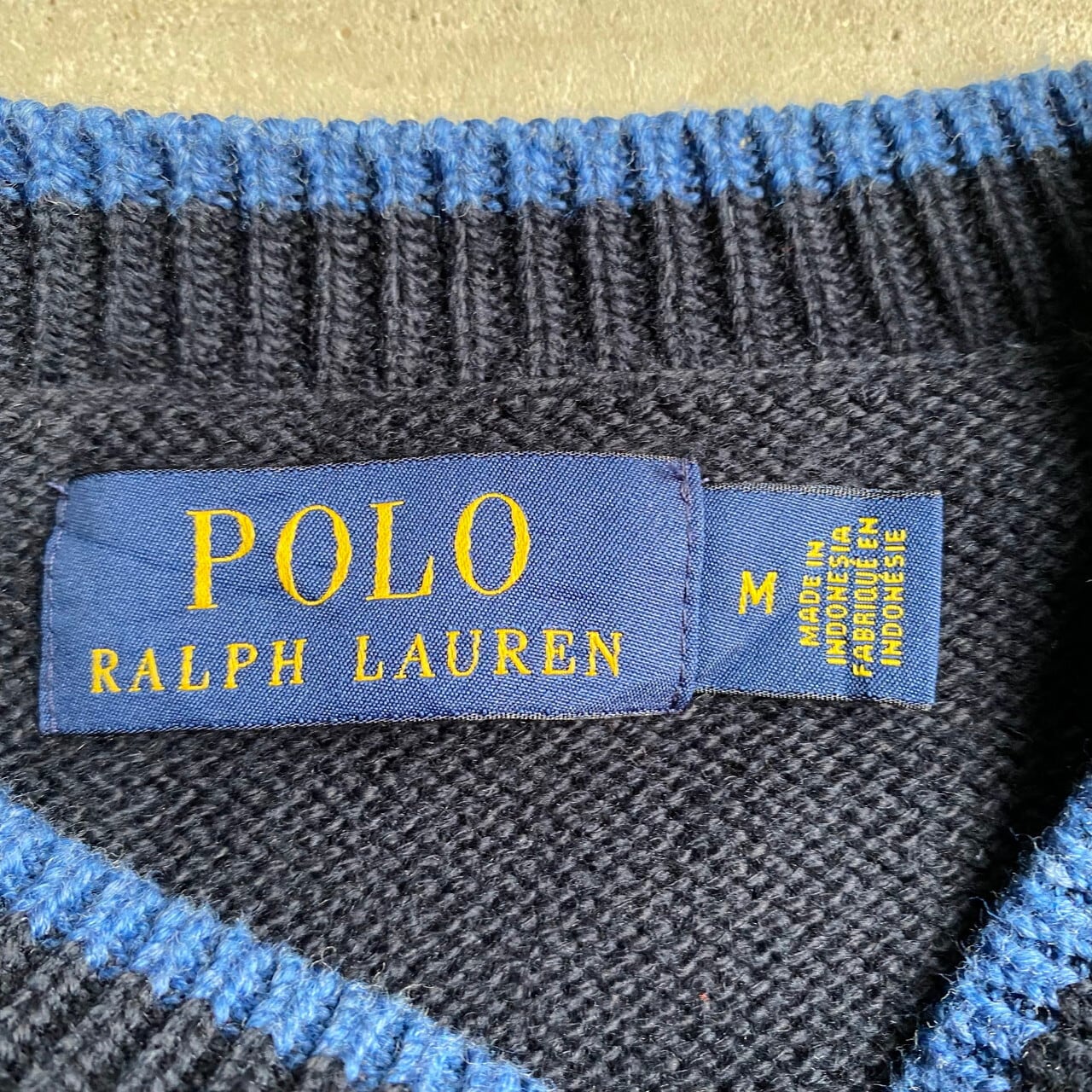 ポロ ラルフローレン インターシャ ニットネックセーター 刺繍セーター