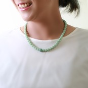 シンプルだからこそ品質重視！翡翠ネックレス A貨翡翠 jd_ne1235