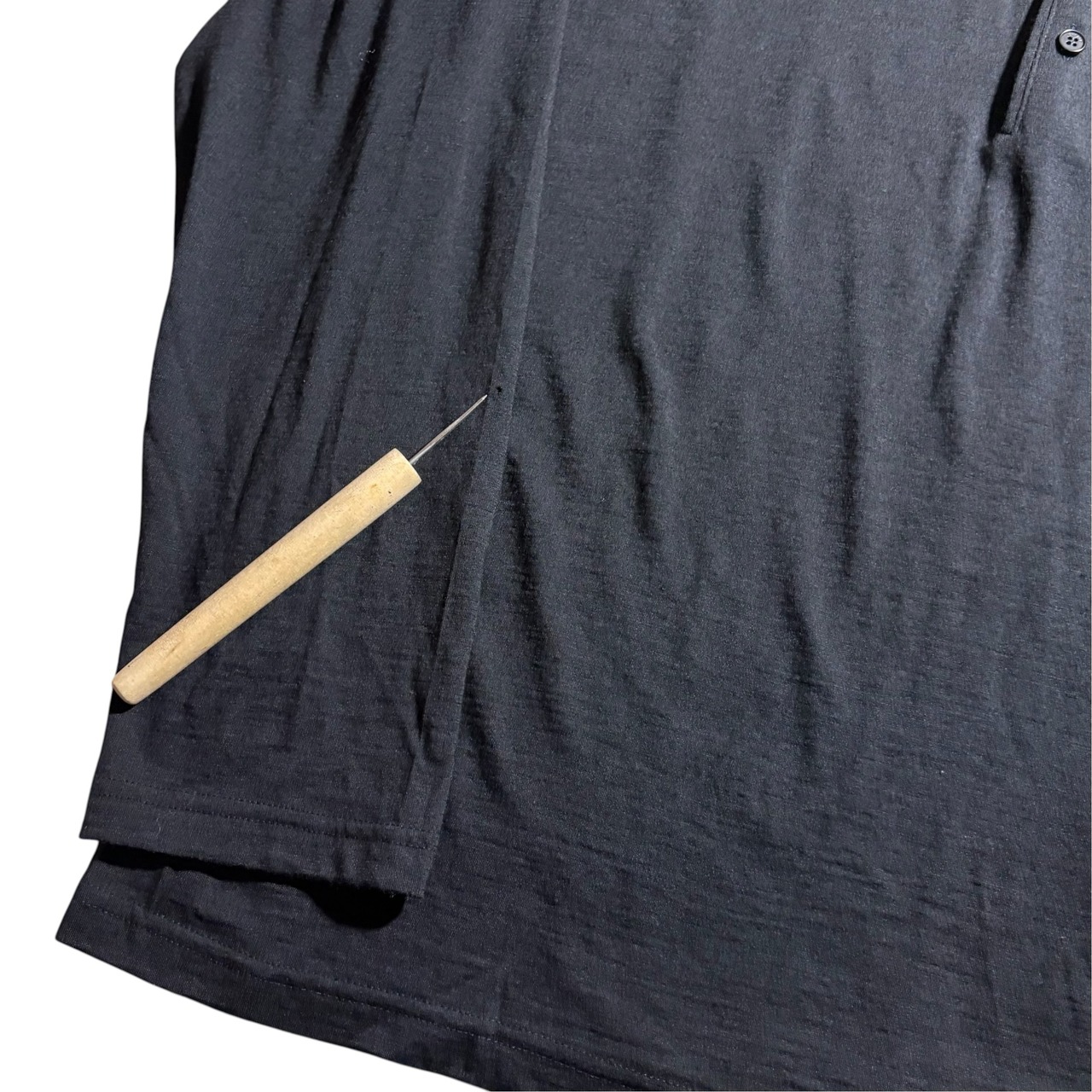 vintage GIANNI VERSACE black knit polo