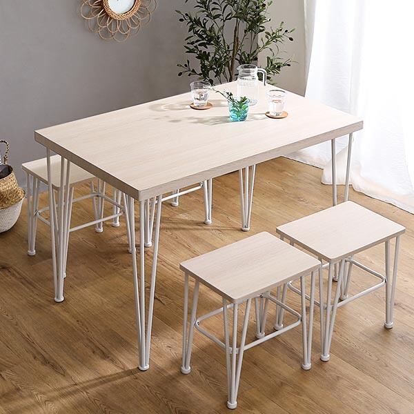 さわやかなオシャレダイニング5点セット Frais[7040]-